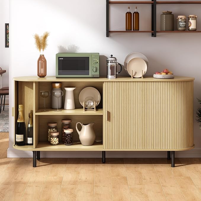 ONBRILL 63" Sideboard Buffet Cabinet - Image 4