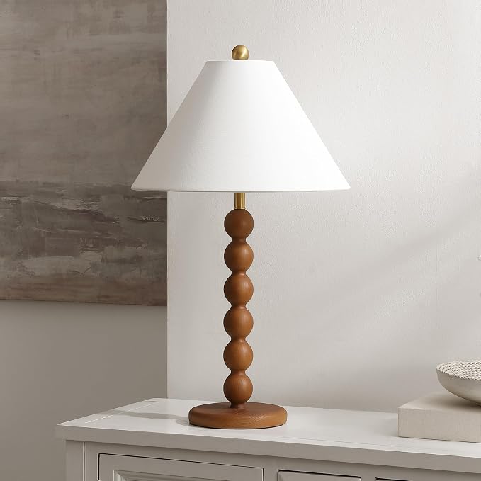 SAFAVIEH Lighting Collection Sanne Natural Brown Resin Stacked Ball 27-inch - Image 5