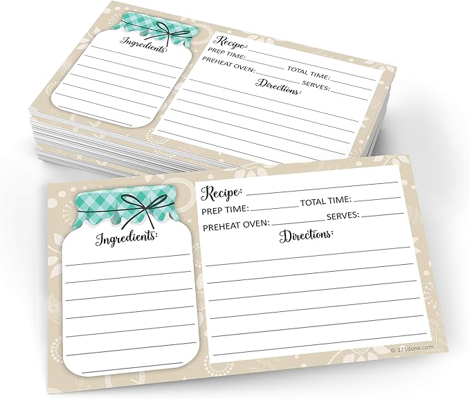 321Done Recipe Cards by 321Done