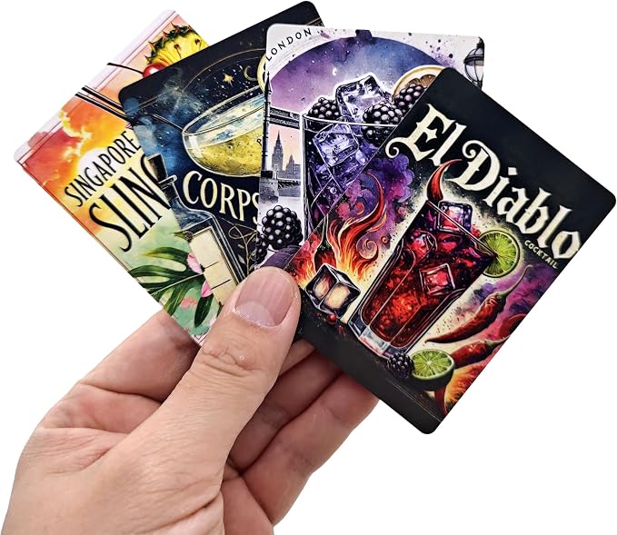 Cocktail Recipe Flash Cards – 54 Classic & Modern Drink Recipes – Bartender - Image 2