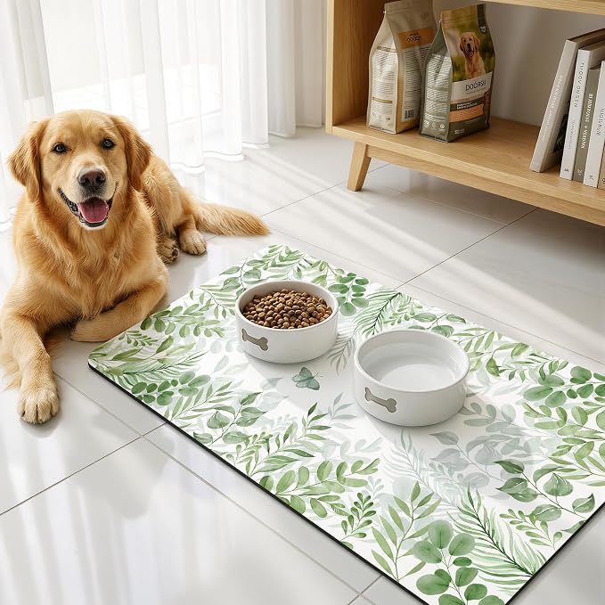 LOKHOM Dish Drying Mat for Kitchen Counter, Drain Rack Mat for Counter Coffee - Image 8