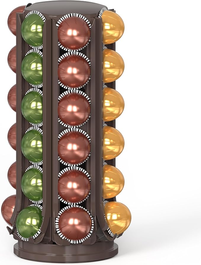 Deco Brothers VertuoLine Pod Holder, 360° Turntable Rotating Pod Carousel by DecoBrothers