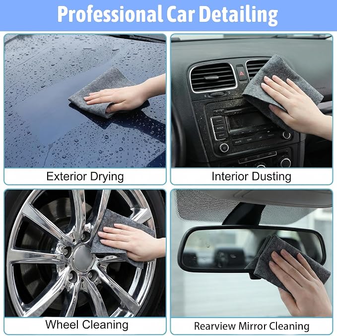 10Pcs Magic Cleaning Cloths for Glass, Thickened Magic Cloths for Windows & - Image 2