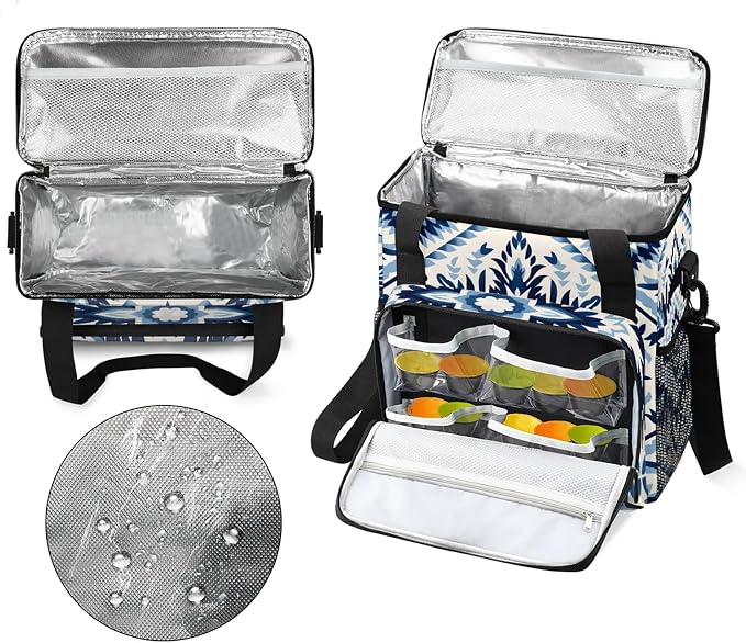 African Ethnic Coffee Maker Carring Bag, Large Insulated Storage Organizer Case - Image 3
