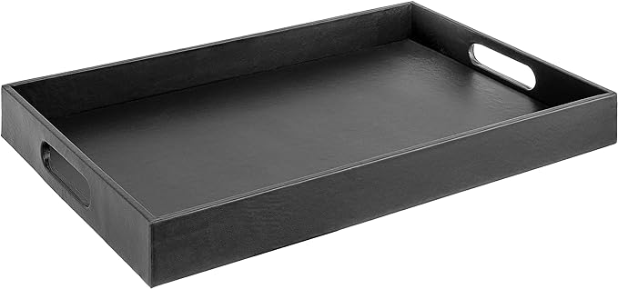 Home Redefined Beautiful Modern Elegant 17.5"x12" Rectangle Classic Black Faux by HomeRedefined