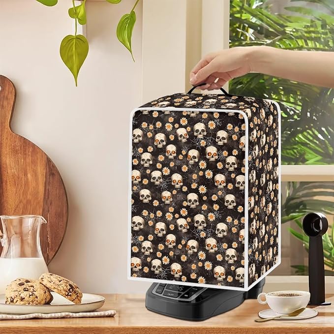 Skull Coffee Maker Dust Cover Small Kitchen Appliance Cover Compatible Most - Image 4
