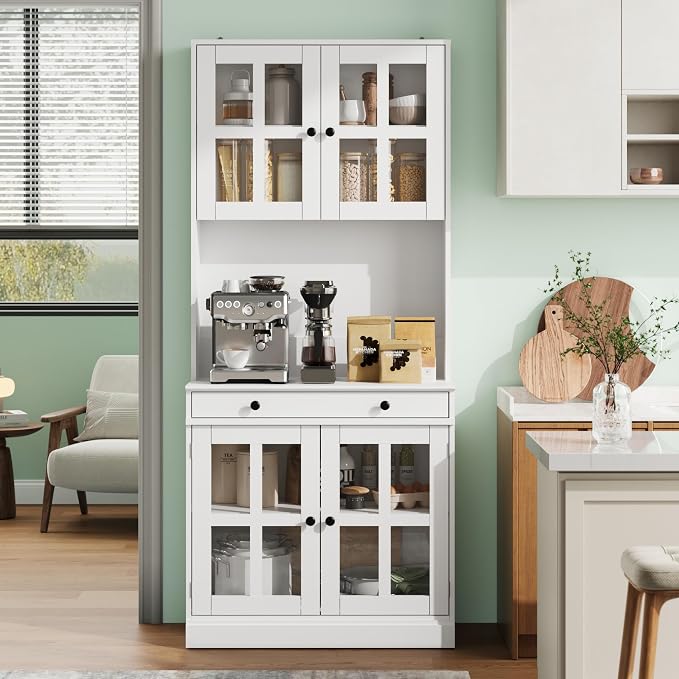 Garvee 72 Inch Kitchen Pantry Cabinet - Image 8