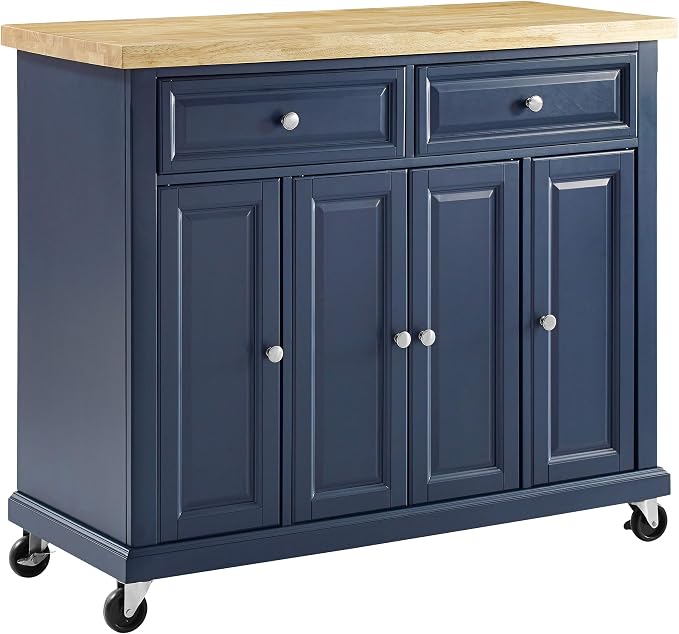 Crosley Furniture Madison Madison Rolling Kitchen Island Cart, Microwave Stand by CrosleyFurniture