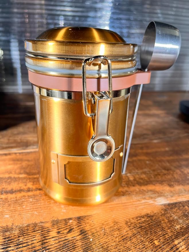 PRINCE G Airtight Coffee Canister, Light-Blocking Stainless Steel Coffee - Image 5