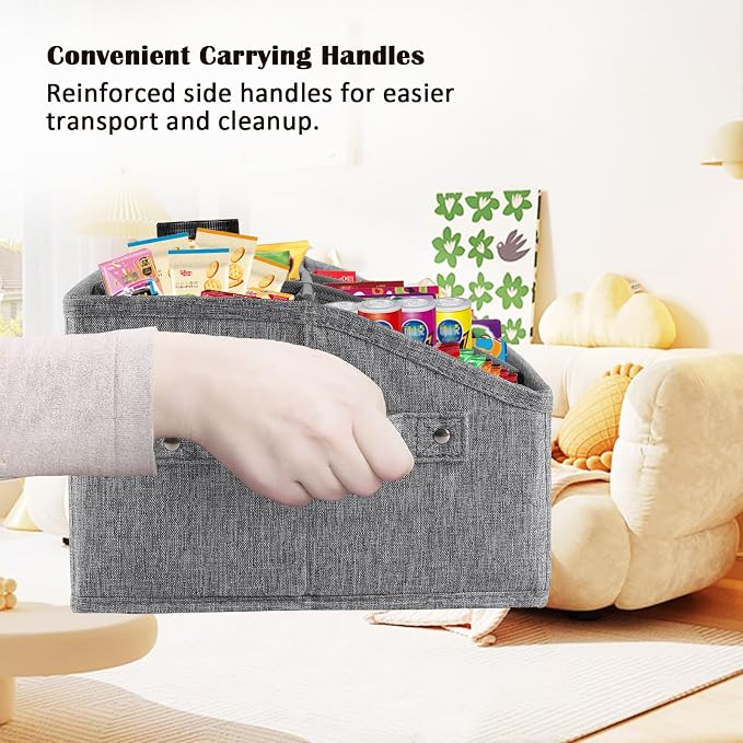 Snack Organizer for Countertop, Fabric Snack Container - Image 4