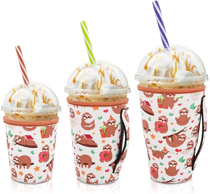 Iced Coffee Sleeve Insulator Sleeves by AJLTPA