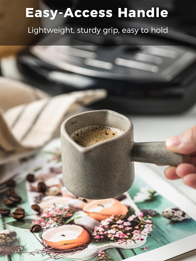 Espresso Cup 3 OZ, Espresso Accessories, Ceramic Espresso Measuring Cup - Image 8