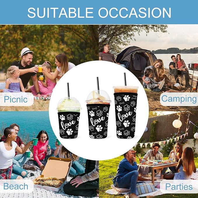 Paw Print Coffee Cup Sleeves - Image 8