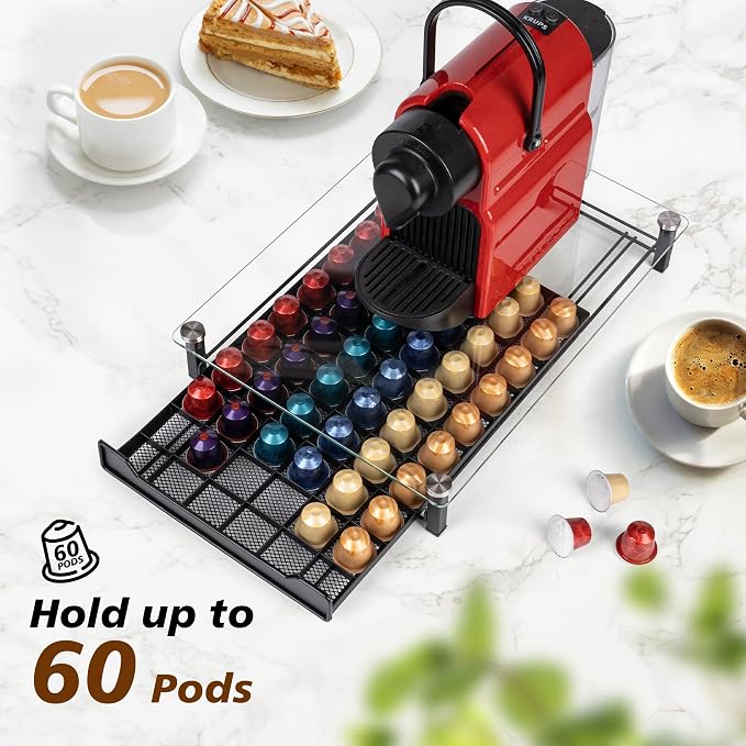 RECAPS Coffee Pod Holder Storage Small Pod Drawer Pods Holder Compatible - Image 2