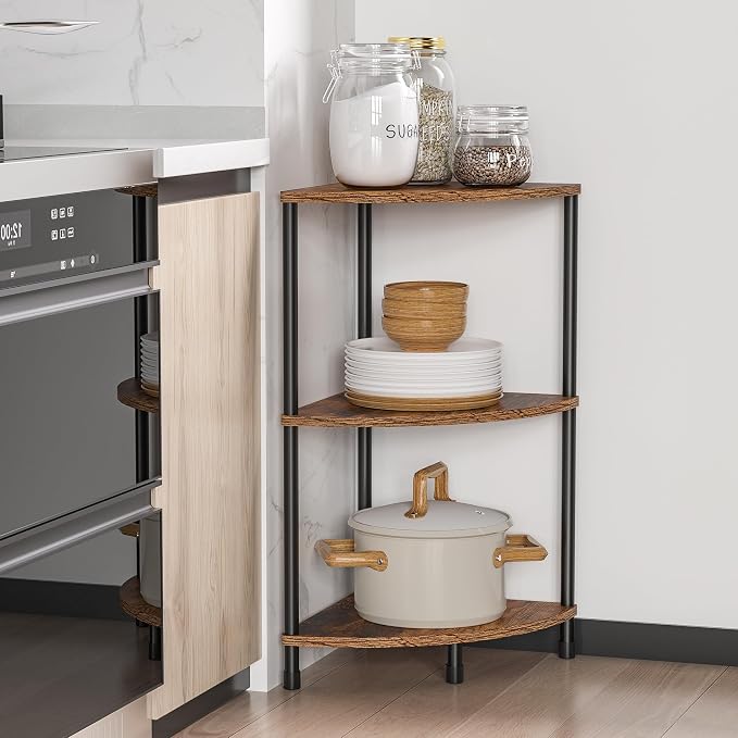 Corner Plant Stand Shelf, 3 Tier Small Shelf Plant Stand - Image 3