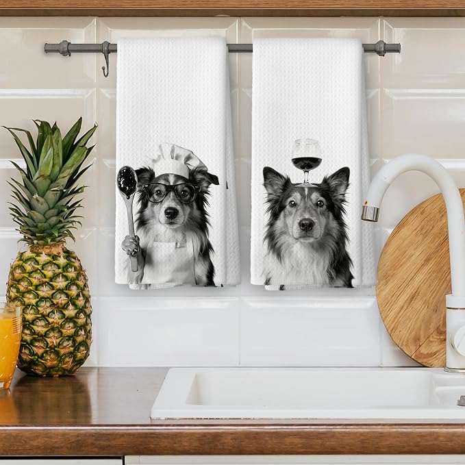 Funny Sheltie Hand Towels, Sheltie Gifts - Image 4