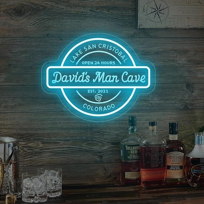 Custom Man Cave Neon Sign Dimmable LED Neon Light Wall Decor Personalized Man - Image 5