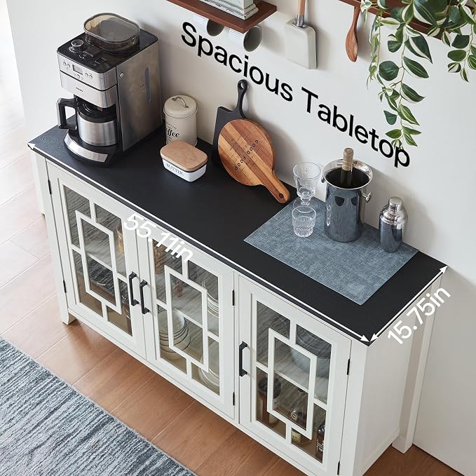 Joaxswe Large Sideboard Buffet Cabinet - Image 4