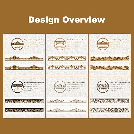 6 Rolls Vintage European PET Border Tape - Image 4