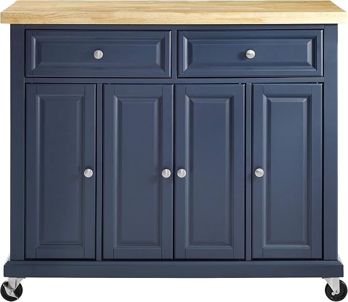 Crosley Furniture Madison Madison Rolling Kitchen Island Cart, Microwave Stand - Image 2