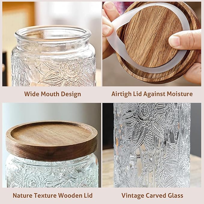 24 OZ Airtight Glass Storage Jar - Image 4