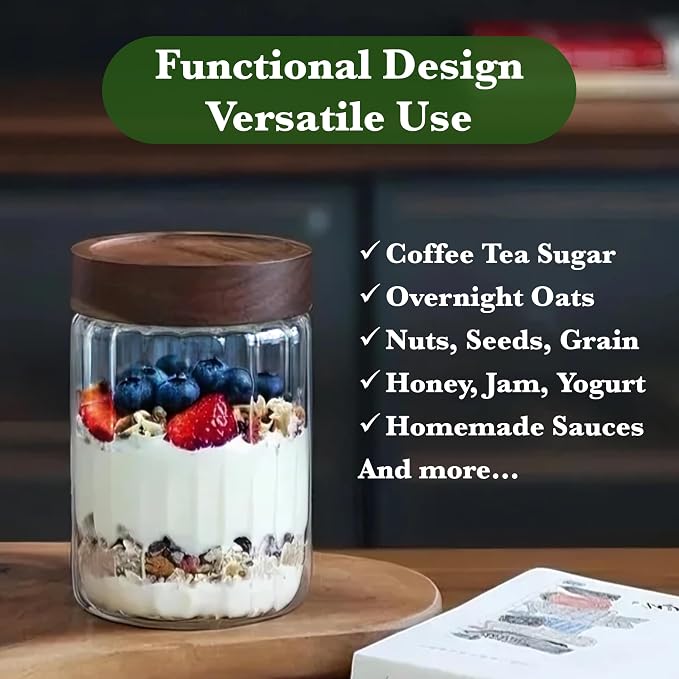 Decorative Borosilicate Glass Jar - Image 2