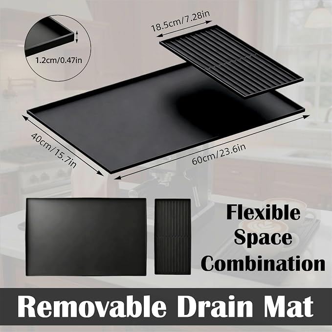 Silicone Coffee Bar Mat 24 x 16 in - Image 2