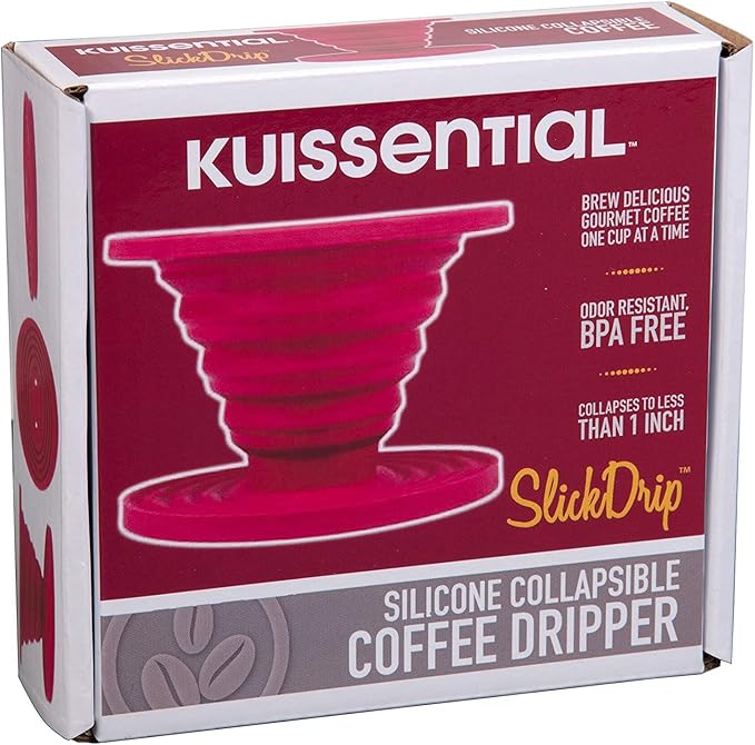 Kuissential SlickDrip Pour Over Coffee Dripper-Collapsible, Reusable Silicone - Image 5