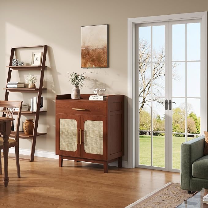 60" Rattan Sideboard Buffet Cabinet - Image 9
