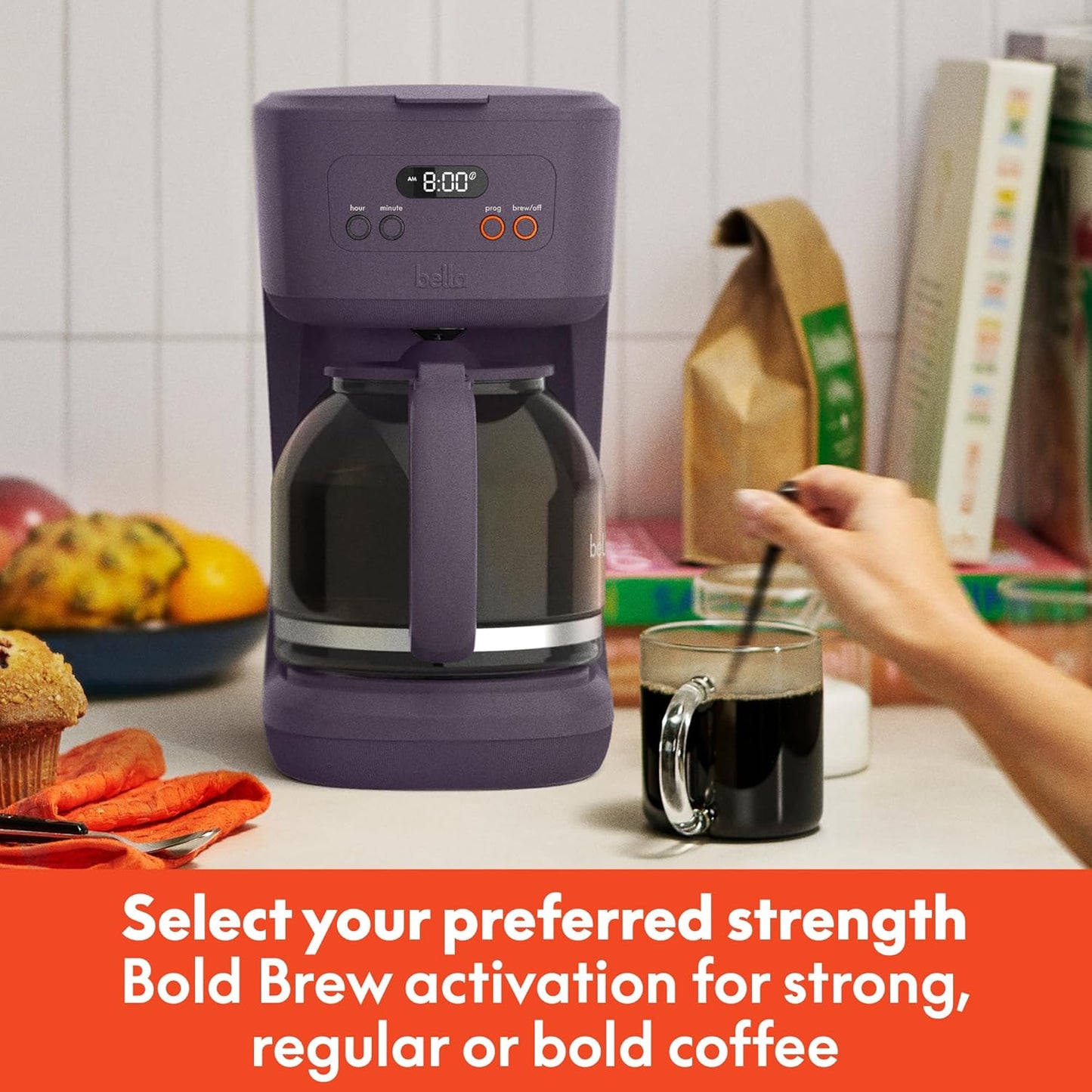 bella 12 cup Programmable Coffee Maker