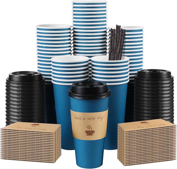 Clawsoff 50 Pack 20 oz Paper Coffee Cups by BuyNow