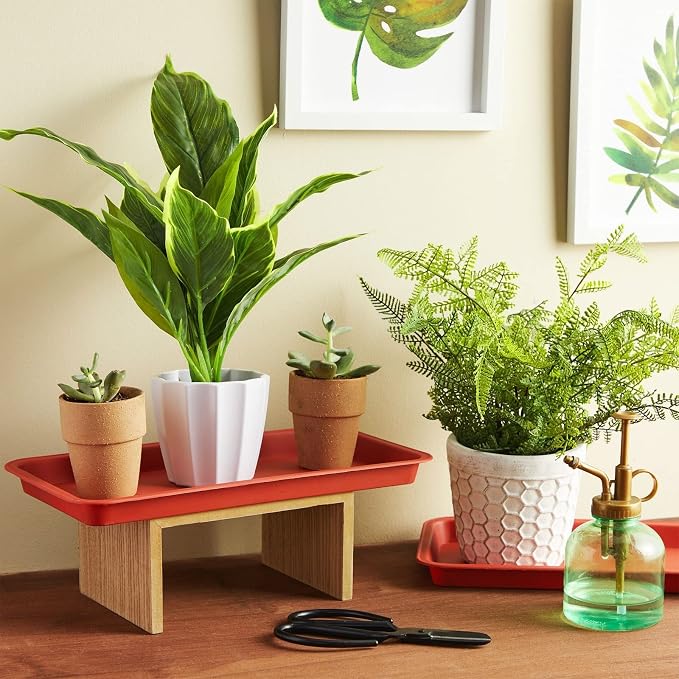 Juvale Rectangular Plastic Plant Tray - Image 2