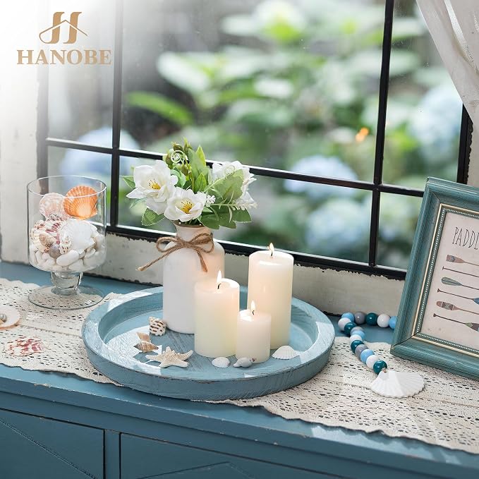 Hanobe Beach Decor Decorative Tray: Farmhouse Coastal Tray - Image 4