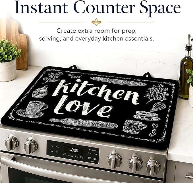 Multi-Design Stove Top Cover for Glass/Electric Stoves, 3-in-1 Counter - Image 7