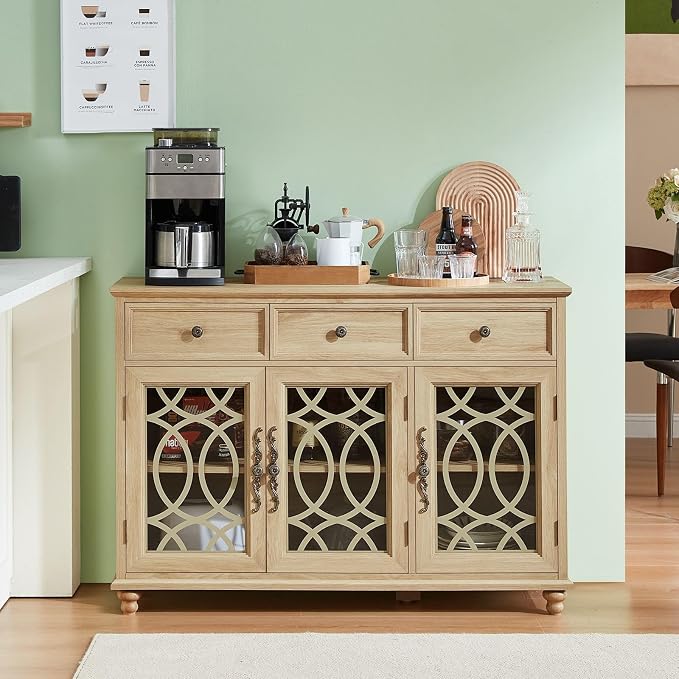 Joaxswe Farmhouse Sideboard Buffet Cabinet - Image 3