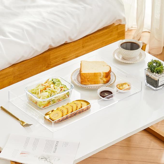 Clear Sturdy Acrylic Serving Tray - Image 6