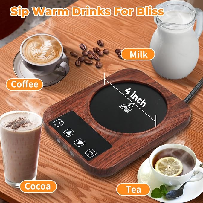 Coffee Mug Warmer, 9 Temp, 1-12H Timer Smart Electric, Auto Shut Off | Candle - Image 5