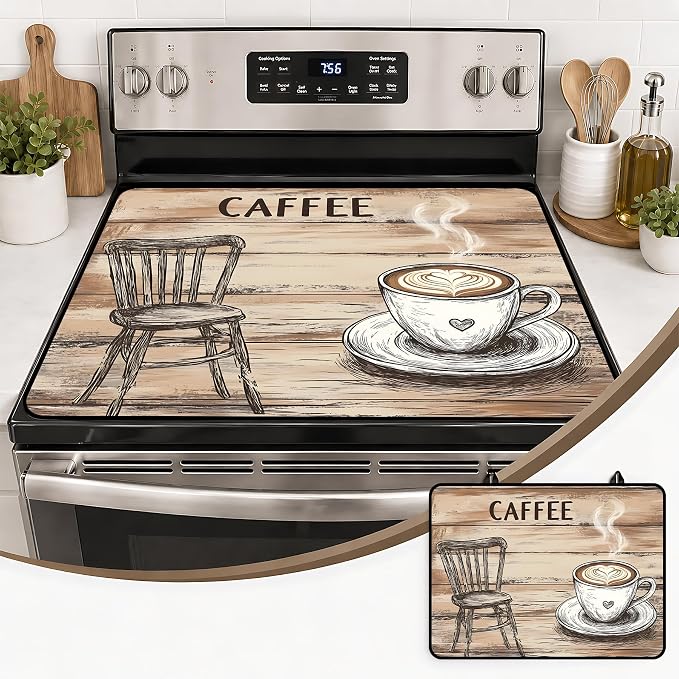 Multi-Design Stove Top Cover for Glass/Electric Stoves, 3-in-1 Counter by seewan