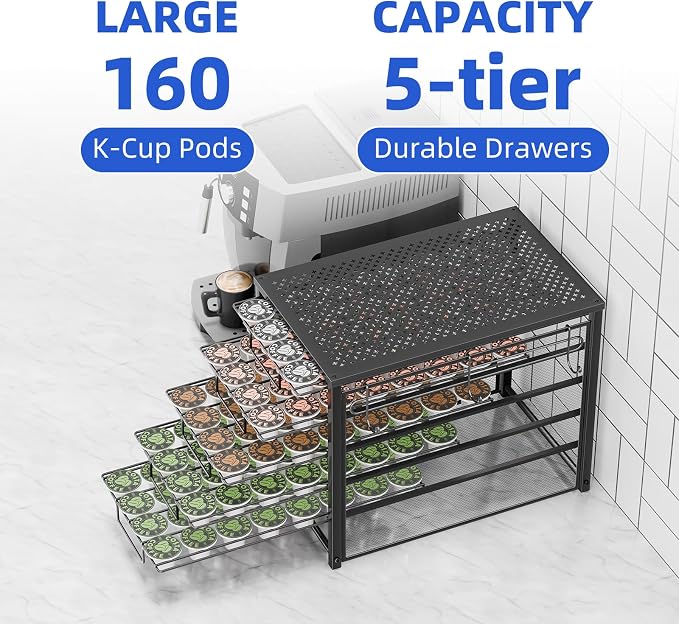 Simple Trending 5 Tier Coffee Pod Holder - Image 6