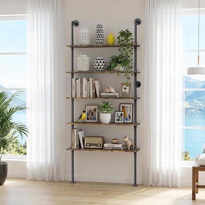 Merapi 5 Tier Wall Mounted Shelves by Merapi