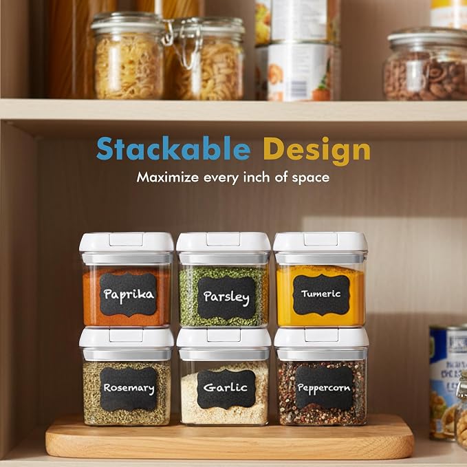 Shazo 6 PC Airtight Food Storage Containers + 6 Spoons Included - Image 8