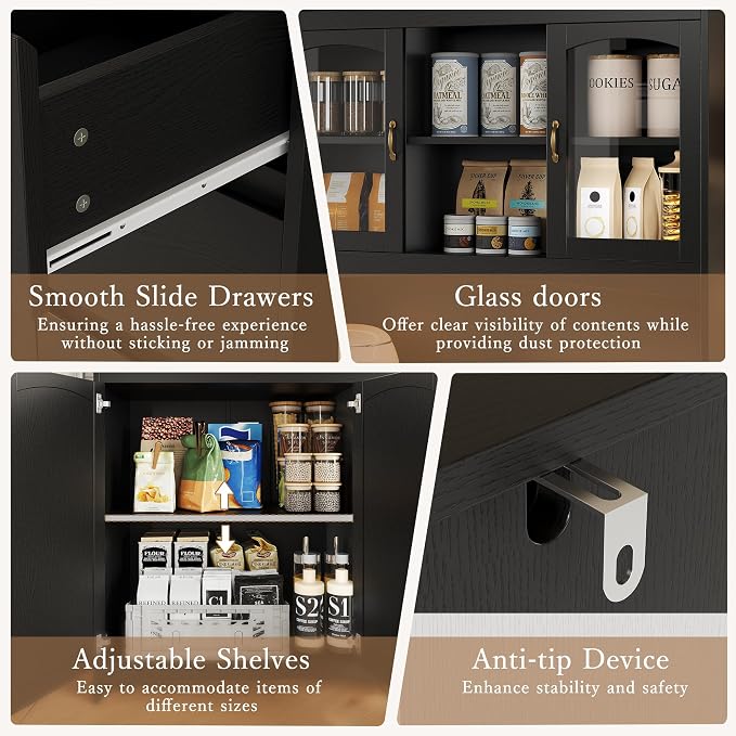 Garvee Kitchen Pantry Cabinet - Image 7