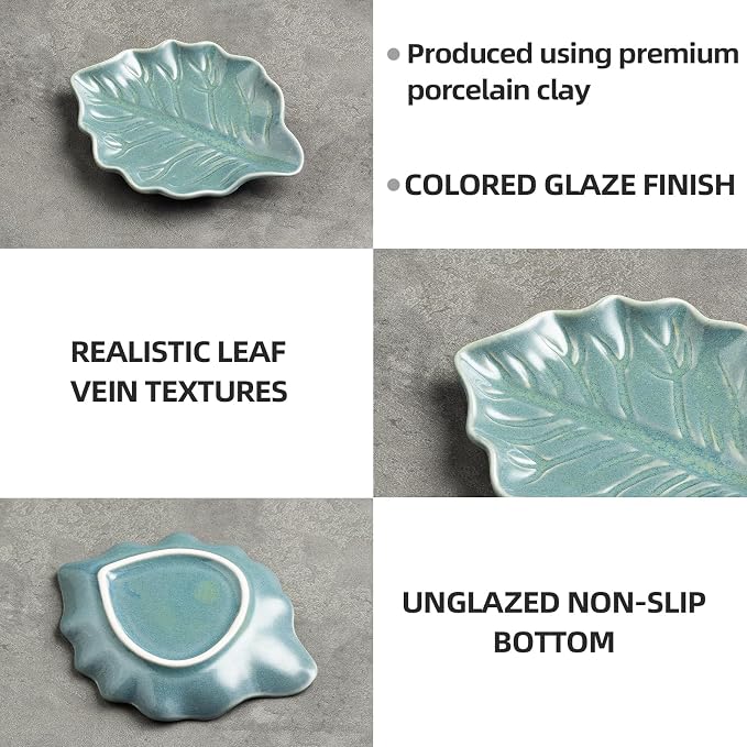 Ceramic Leaf Spoon Rest, Spoon Holder - Image 8
