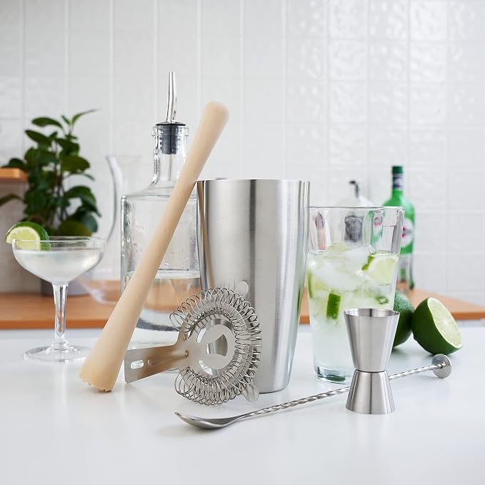 True 7-Piece Barware Set for Mixed Drinks and Cold Brew Cocktails, Includes - Image 8