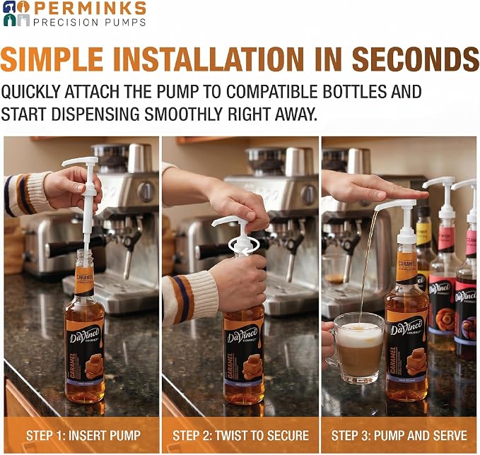 Syrup Pumps- Compatible with Torani and Davinci Bottles - Image 4