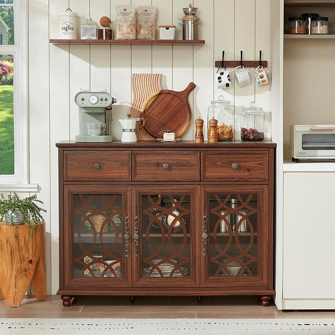 Joaxswe Farmhouse Sideboard Buffet Cabinet - Image 3