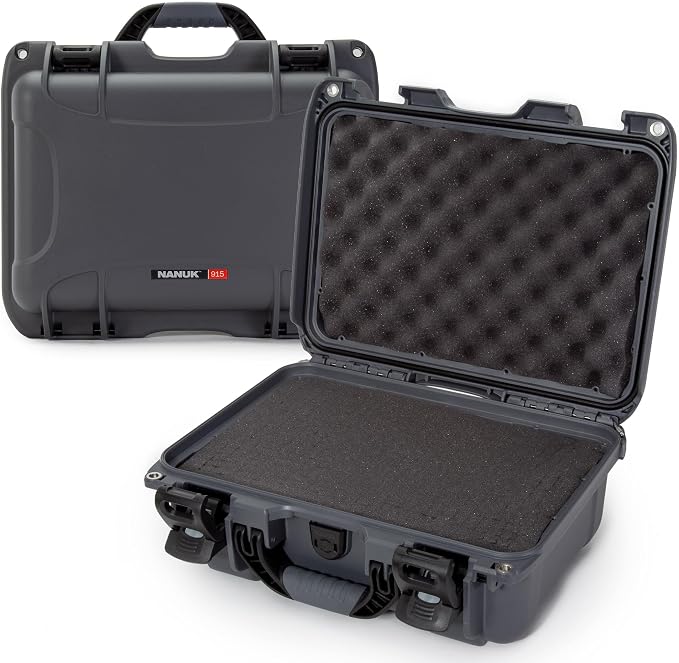NANUK 915 Hard Case with Cubed Foam – Compact Waterproof Travel Camera Hard by NANUK