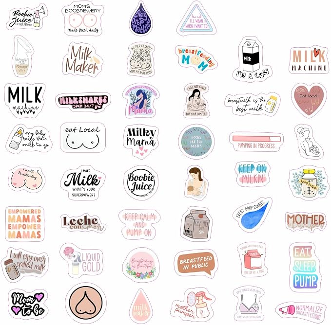 BulbaCraft Funny Breastfeeding and Pregnancy Stickers - Image 3