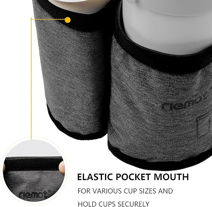 riemot Luggage Travel Cup Holder Free Hand Drink Carrier - Image 4