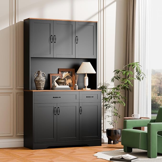Cozy Castle 71" Tall Kitchen Hutch Cabinet - Image 8